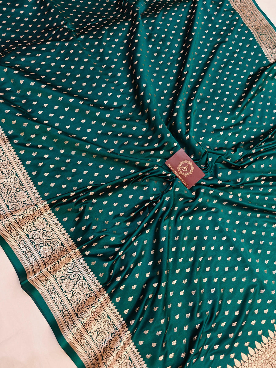 Royal Grandeur Draped in Luxurious Banarasi Satin Silk Elegance main image 0