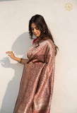 Maroon Pure Banarasi Handloom Katan Silk Saree