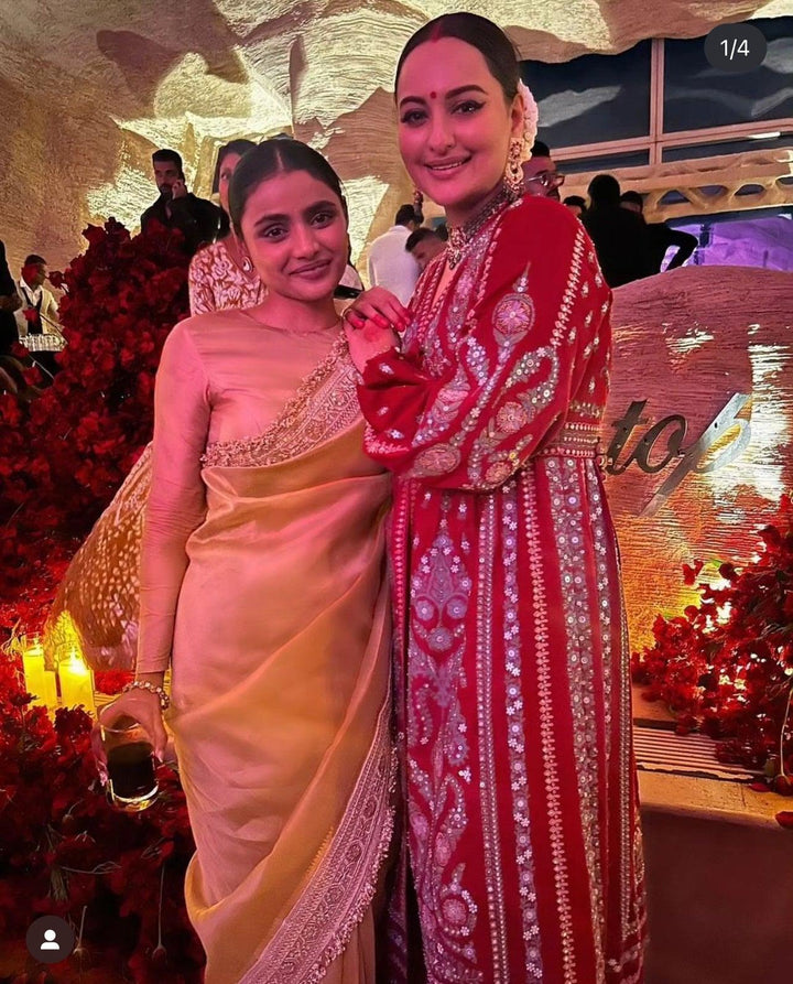 White-Yellow Banarasi Handloom Kora Silk Saree - Aura Benaras