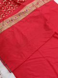 Pink Banarasi Handloom Soft Silk Saree - Aura Benaras