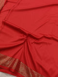 Red Banarasi Handloom Soft SIlk Saree - Aura Benaras