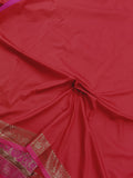 Red Banarasi Handloom Soft Silk Saree - Aura Benaras