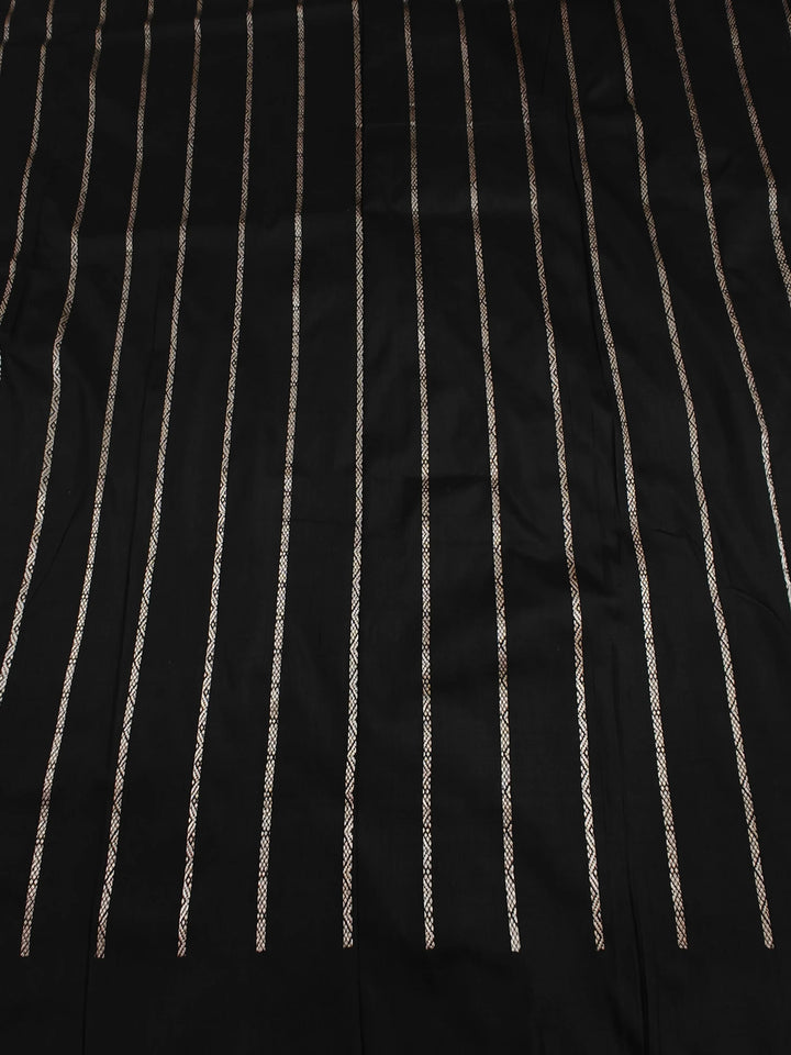 Black Pure Banarasi Handloom Katan Silk Saree