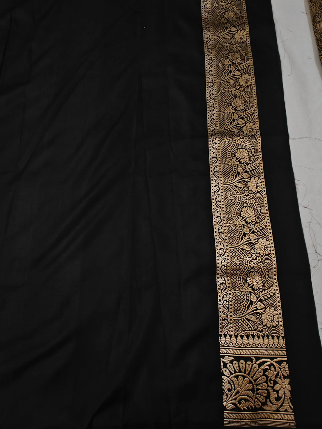 Black Pure Banarasi Handloom Katan Silk Saree