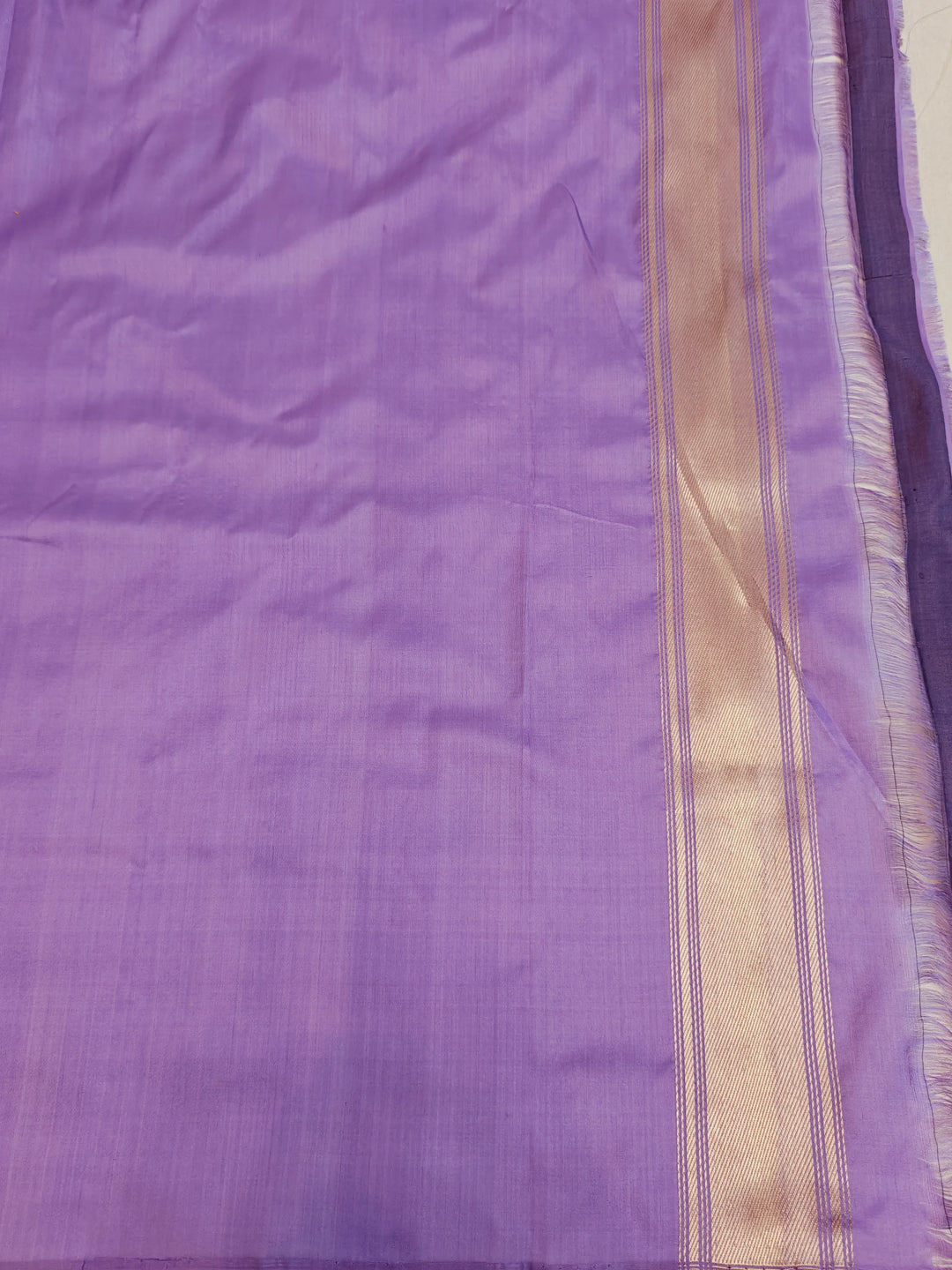 Lavender Pure Banarasi Handloom Katan Silk Saree