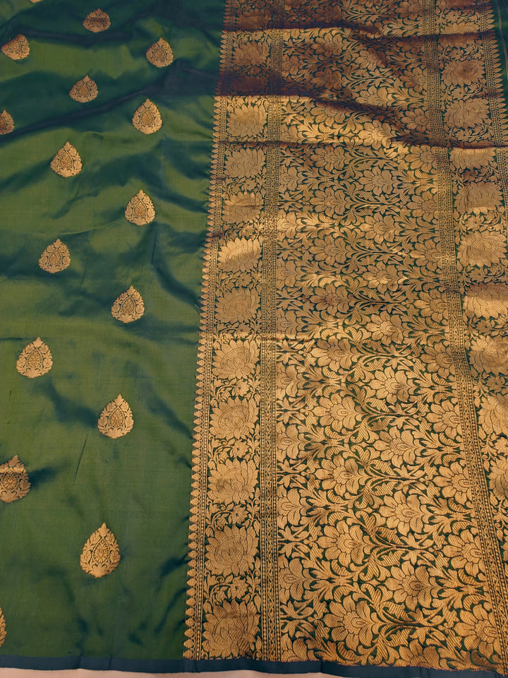 Peacock Pure Banarasi Handloom Katan Silk Saree