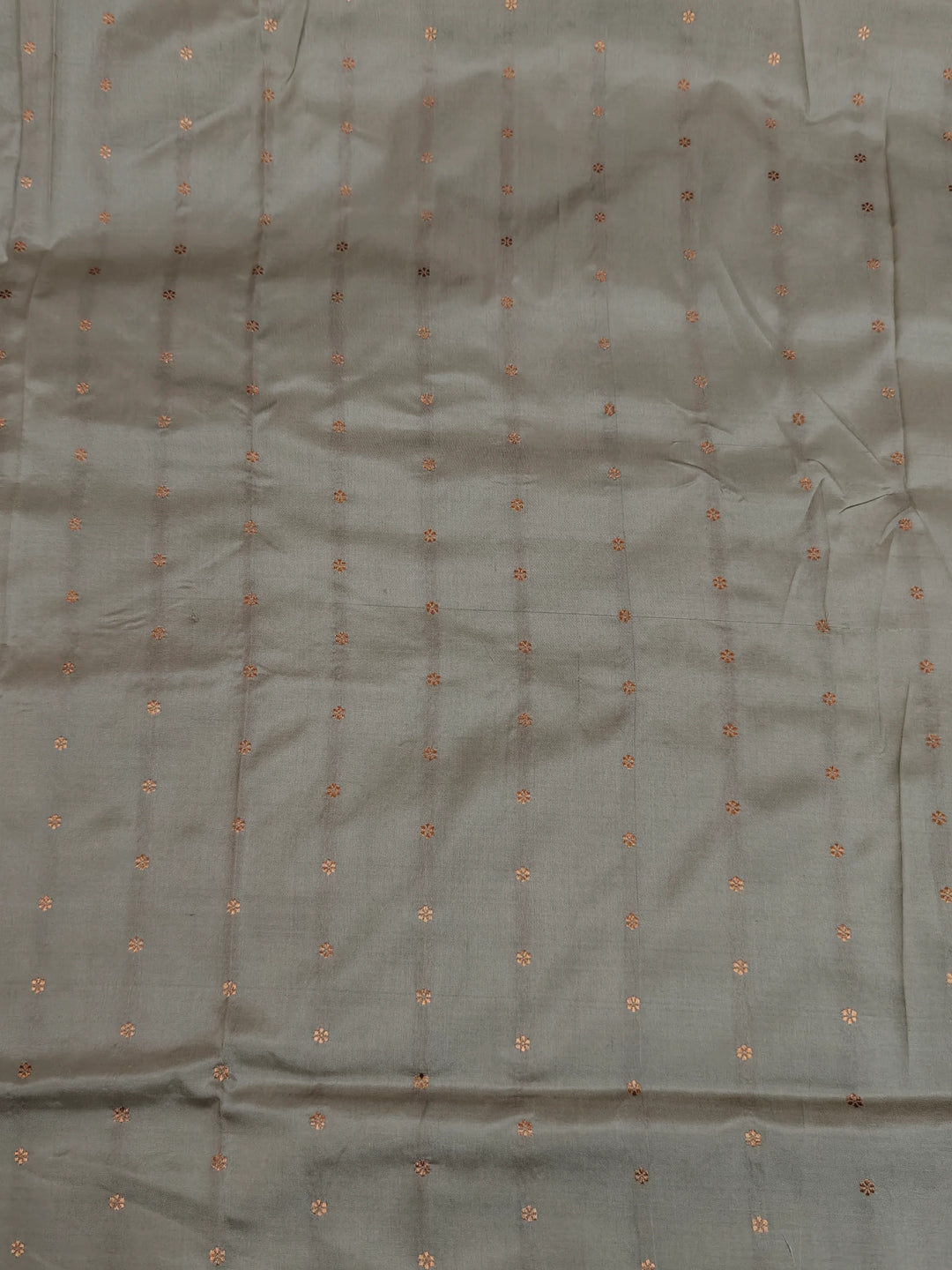 Light Grey Pure Katan Silk Handloom Banarasi Saree