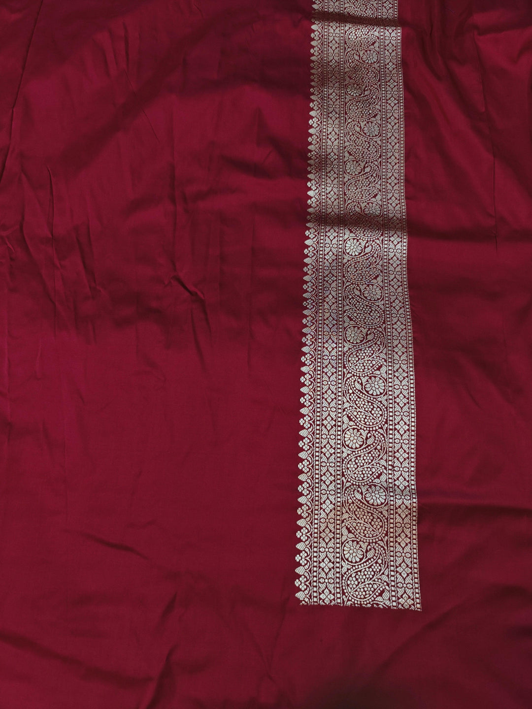 Maroon Pure Banarasi Handloom Katan Silk Saree