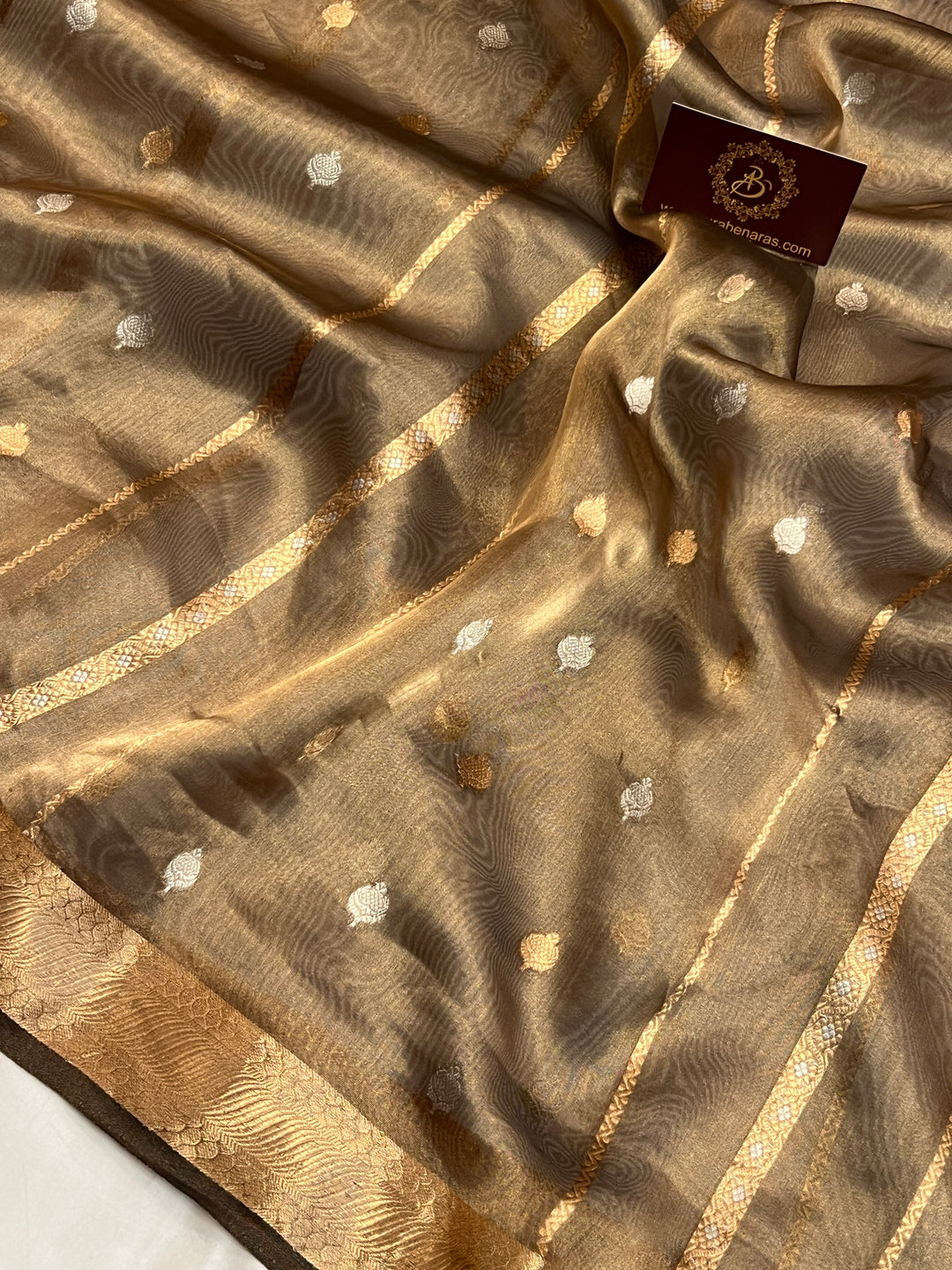 Black Pure Tissue Silk Handloom Banarasi Saree