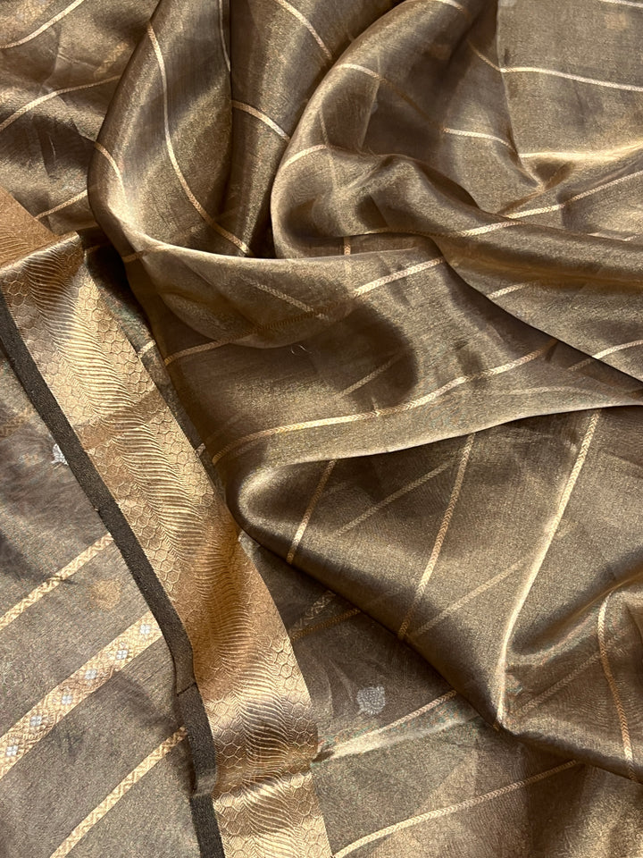 Black Pure Tissue Silk Handloom Banarasi Saree