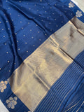 Teal Pure Banarasi Handloom Silk Saree - Aura Benaras