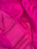 Rani Pink Pure Banarasi Handloom Silk Saree - Aura Benaras