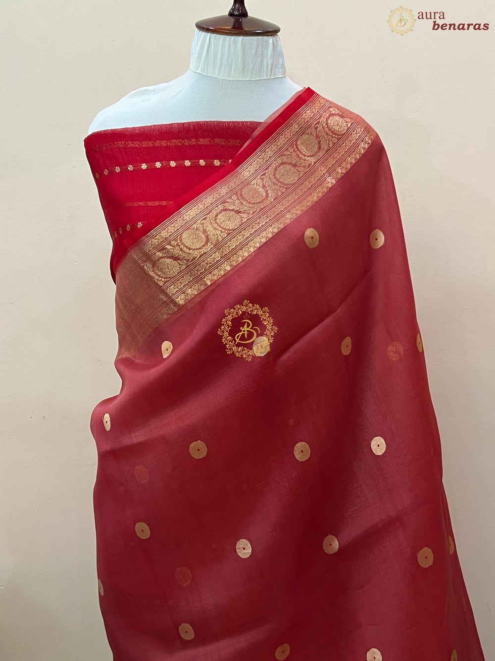 Rose Pink Pure Kora Silk Handloom Banarasi Saree