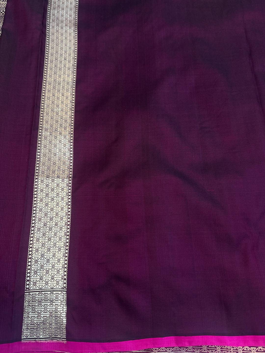 Wine Pure Banarasi Handloom Katan Satin Silk Saree