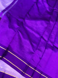 Lavender Pure Banarasi Handloom Silk Saree