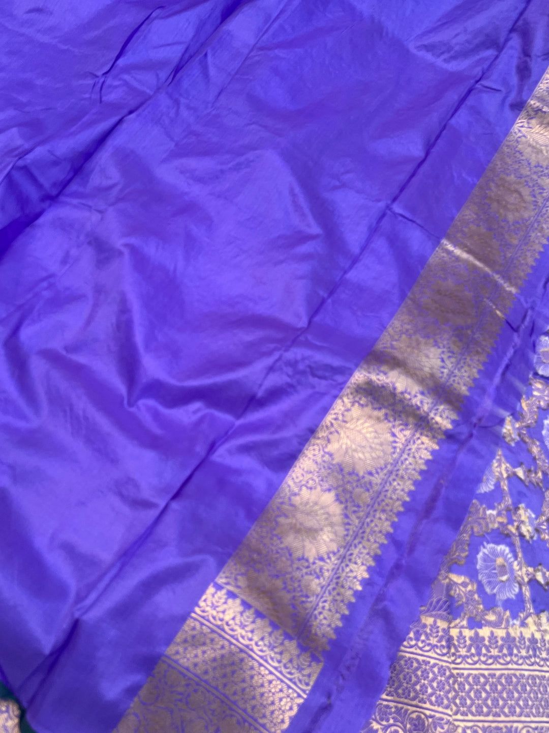 Lavender Pure Banarasi Handloom Katan Silk Saree