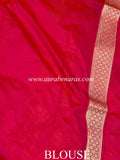 Rani Pink Pure Banarasi Handloom Katan Silk Saree - Aura Benaras