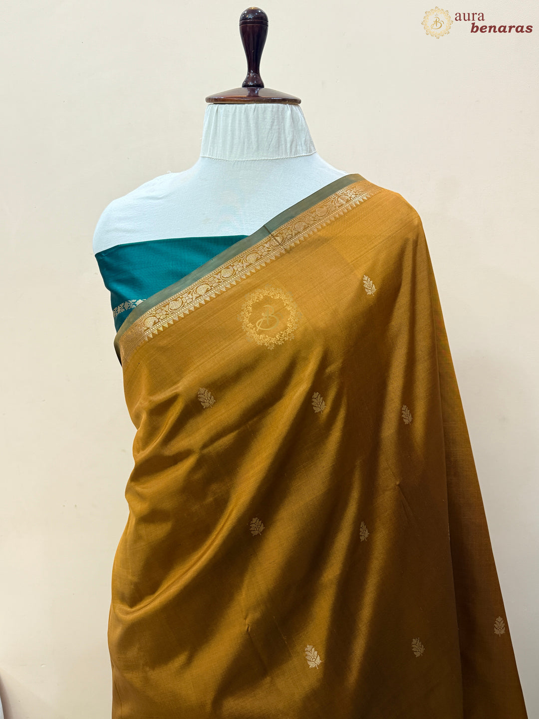 Mustard Yellow Pure Katan Silk Handloom Banarasi Saree