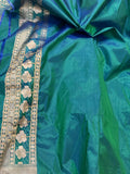 Peacock Pure Banarasi Handloom Katan Silk Saree - Aura Benaras