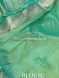 Green Pure Banarasi Handloom Katan Silk Saree - Aura Benaras