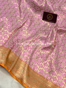 Baby Pink Pure Banarasi Handloom Katan Silk Saree