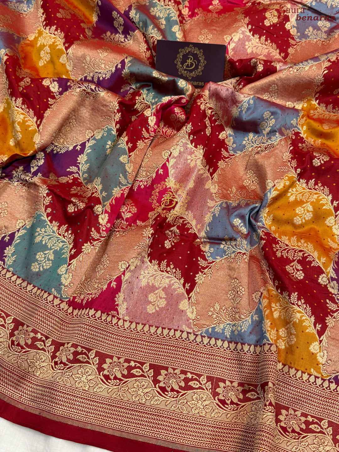 Bridal Red Pure Katan Silk Banarasi Handloom Saree