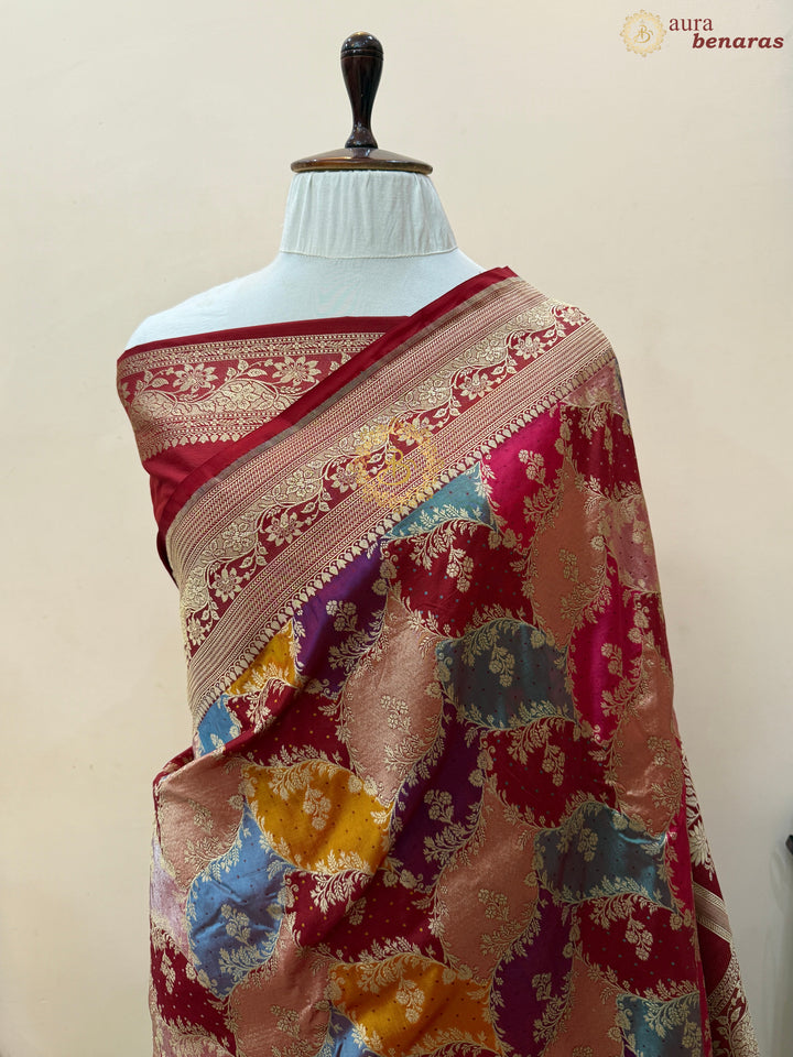 Bridal Red Pure Katan Silk Banarasi Handloom Saree