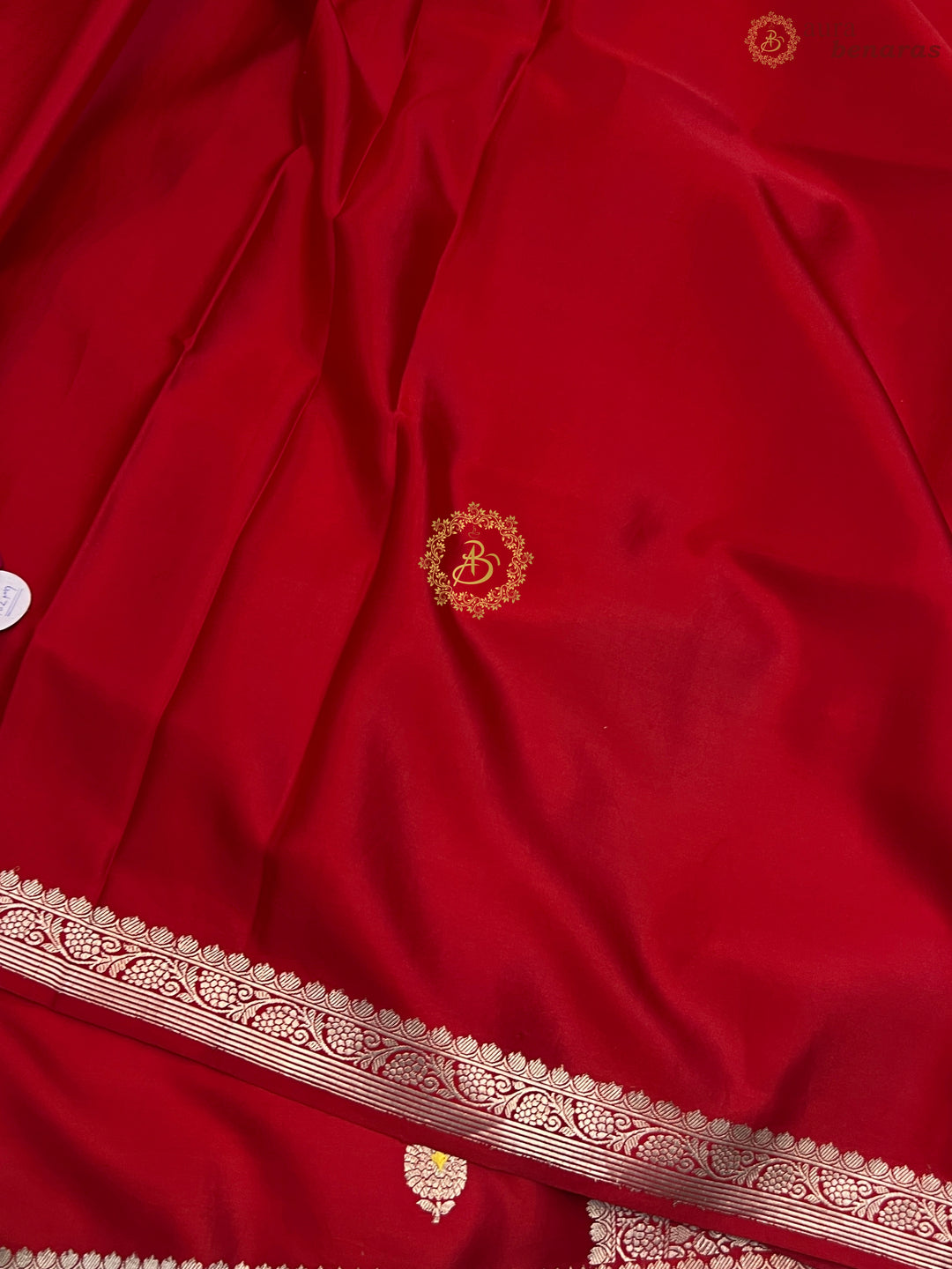 Red Pure Mashru Silk Handloom Banarasi Saree