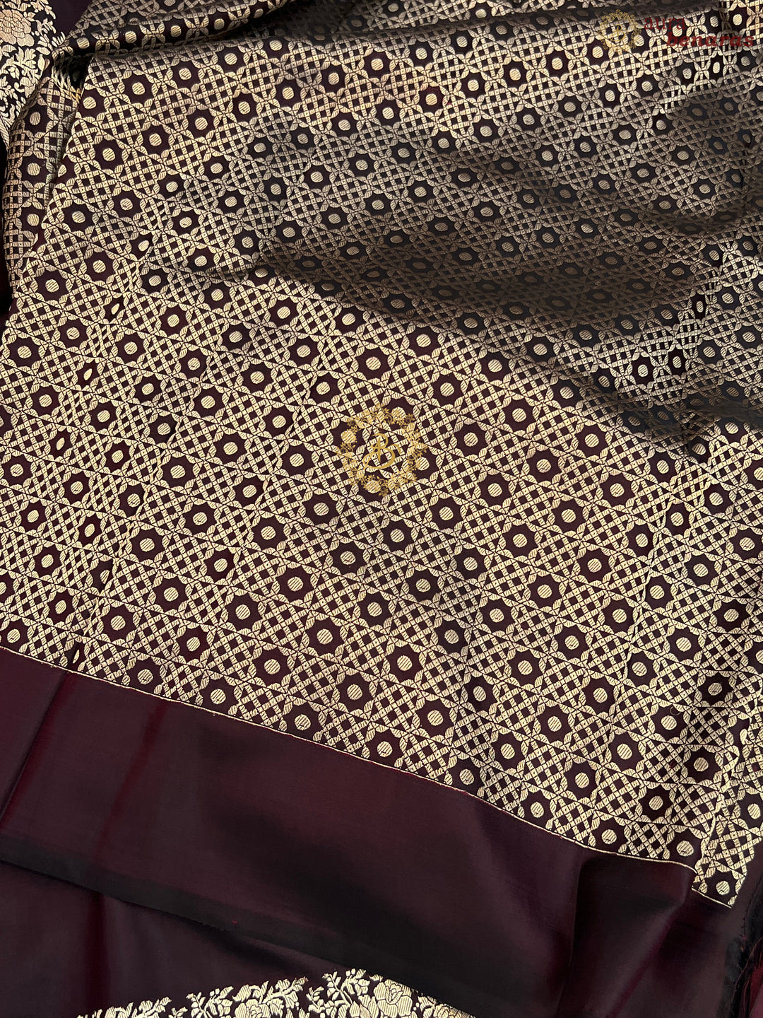 Coca-cola Shade Pure Mashru Silk Handloom Banarasi Saree