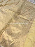 Beige Pure Banarasi Handloom Katan Silk Saree - Aura Benaras