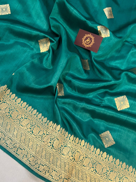 Beautiful Green Patola Silk Handloom Pathani Saree