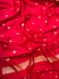 Red Pure Banarasi Chiniya SIlk Suit - Aura Benaras