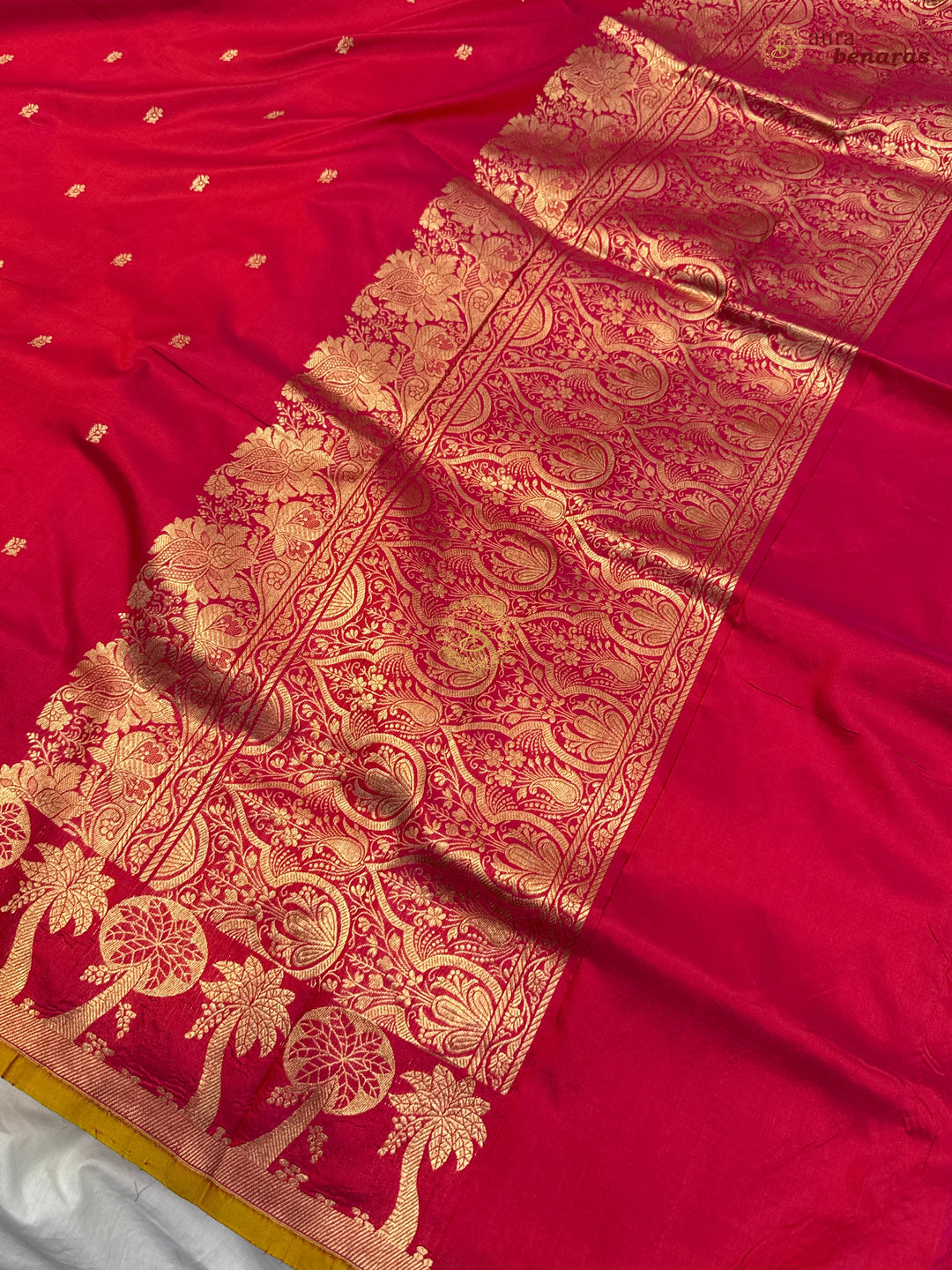 Pink Pure Katan Silk Handloom Banarasi Saree