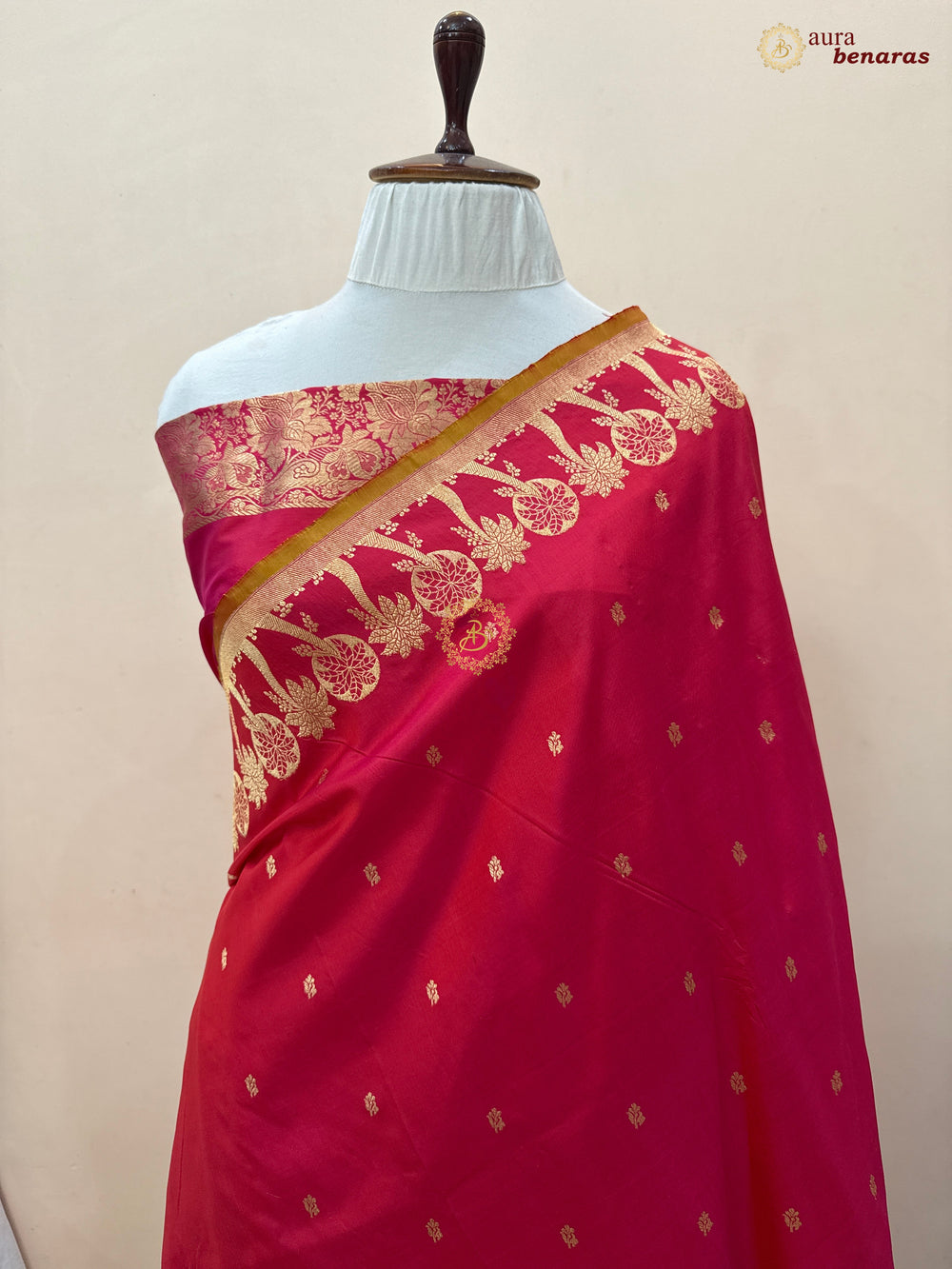 Pink Pure Katan Silk Handloom Banarasi Saree