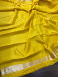 Yellow shade Pure Banarasi Chiniya SIlk Suit - Aura Benaras