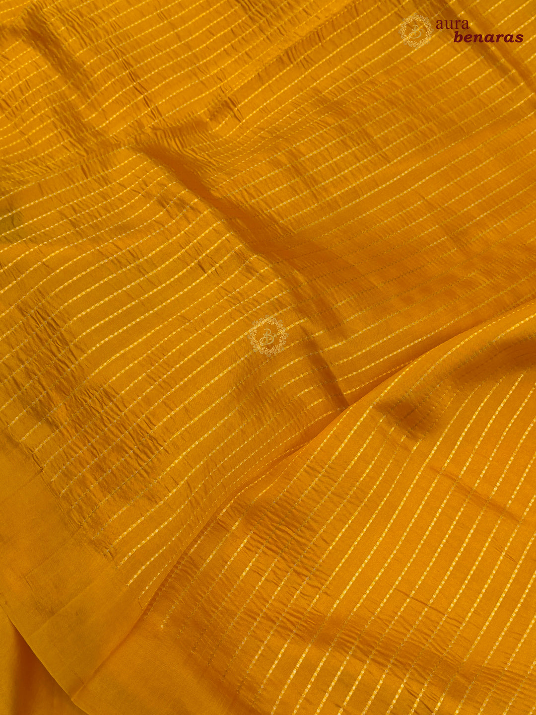 Yellow Pure Silk Handloom Banarasi Saree - AuraBenaras