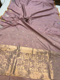 Old Rose Pure Banarasi Handloom Katan Silk Saree