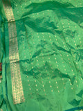 Sea Green Banarasi Handloom Katan Silk Saree