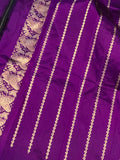 Purple Banarasi Handloom Katan Silk Saree