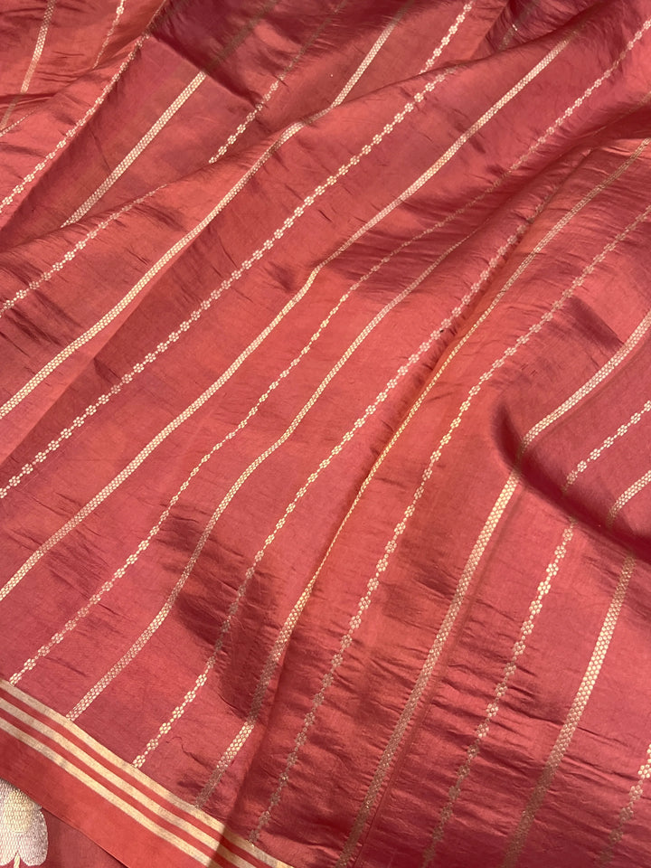 Onion Pure Silk Handloom Banarasi Saree