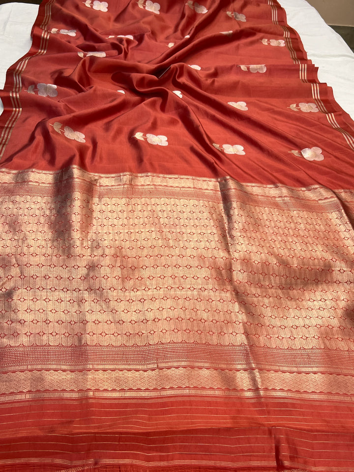 Blush Pink Pure Silk Handloom Banarasi Saree