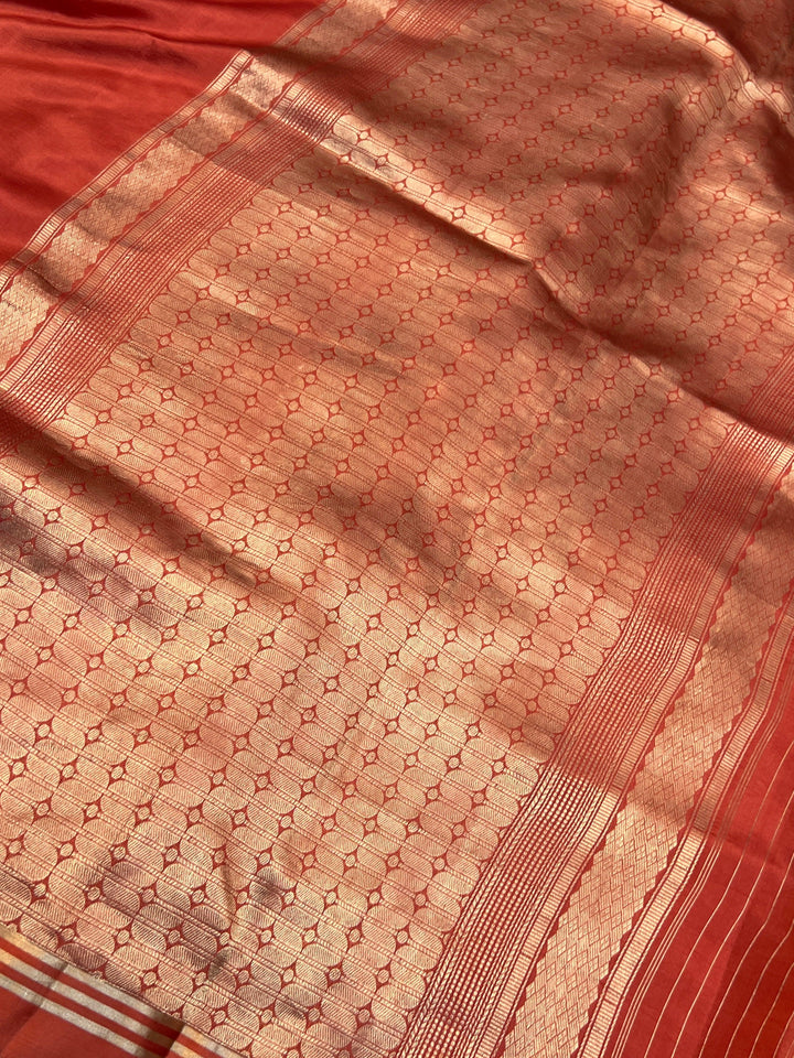 Blush Pink Pure Silk Handloom Banarasi Saree