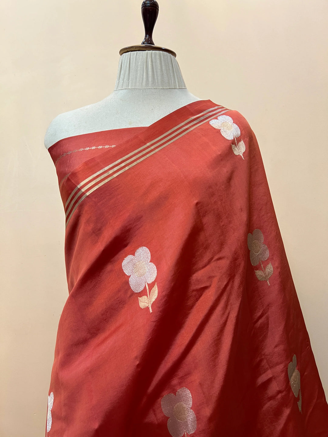 Blush Pink Pure Silk Handloom Banarasi Saree