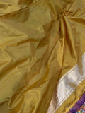 Mustard Meenakari Handloom Pure Katan Silk Saree - Aura Benaras