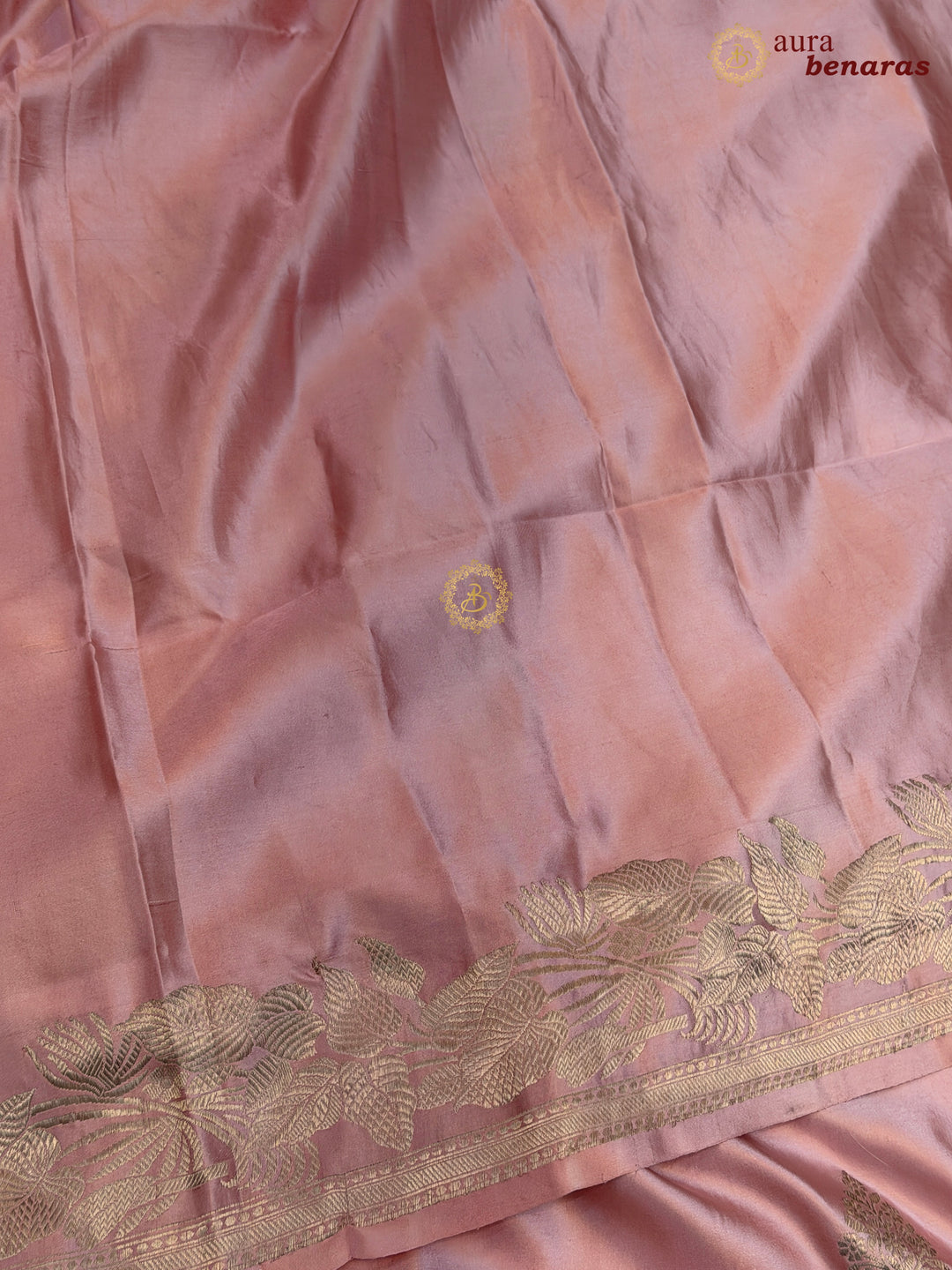 Pastel Pink Banarasi Mashru Silk Saree – Buy Pure Handloom 