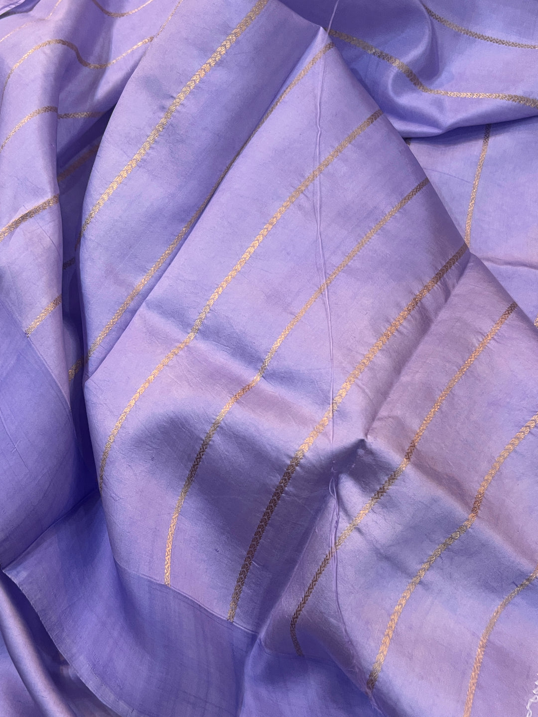 Lavender Pure Banarasi Handloom Silk Saree