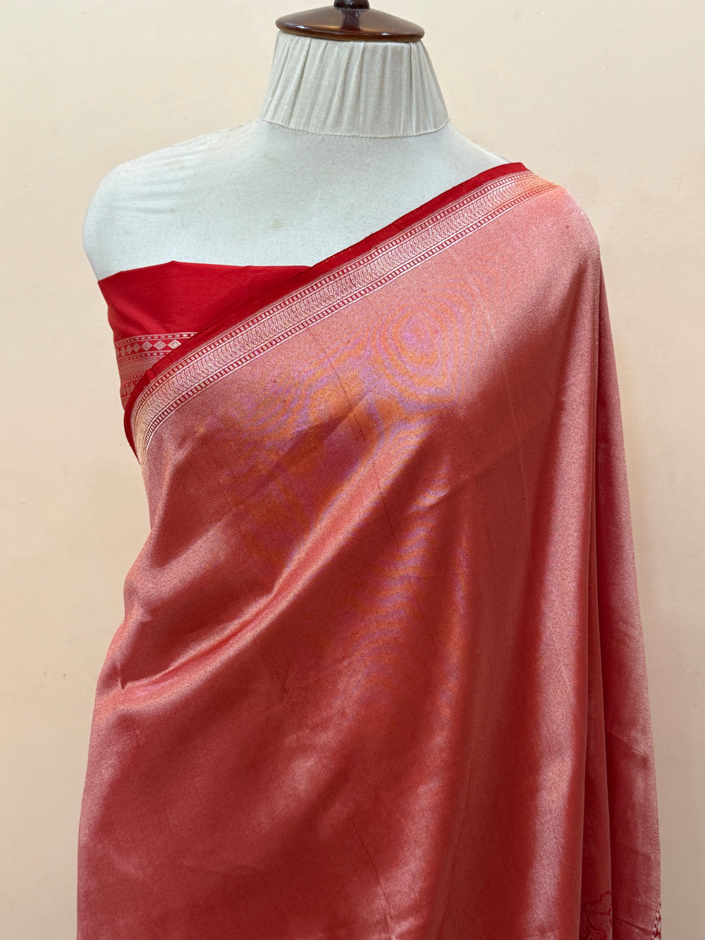 Red Pure Katan silk Handloom Banarasi Saree
