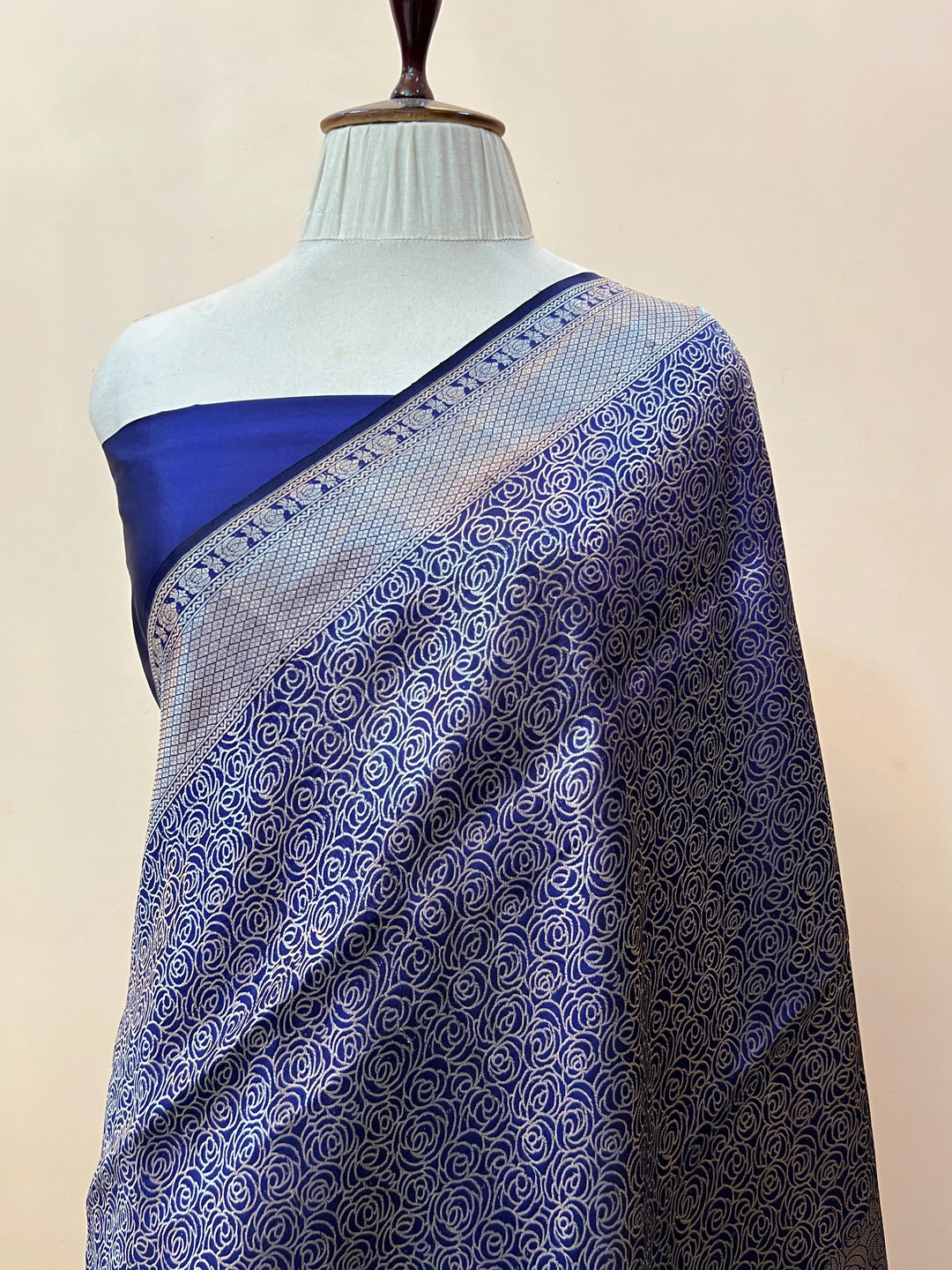 Purple Pure Katan silk Handloom Banarasi Saree