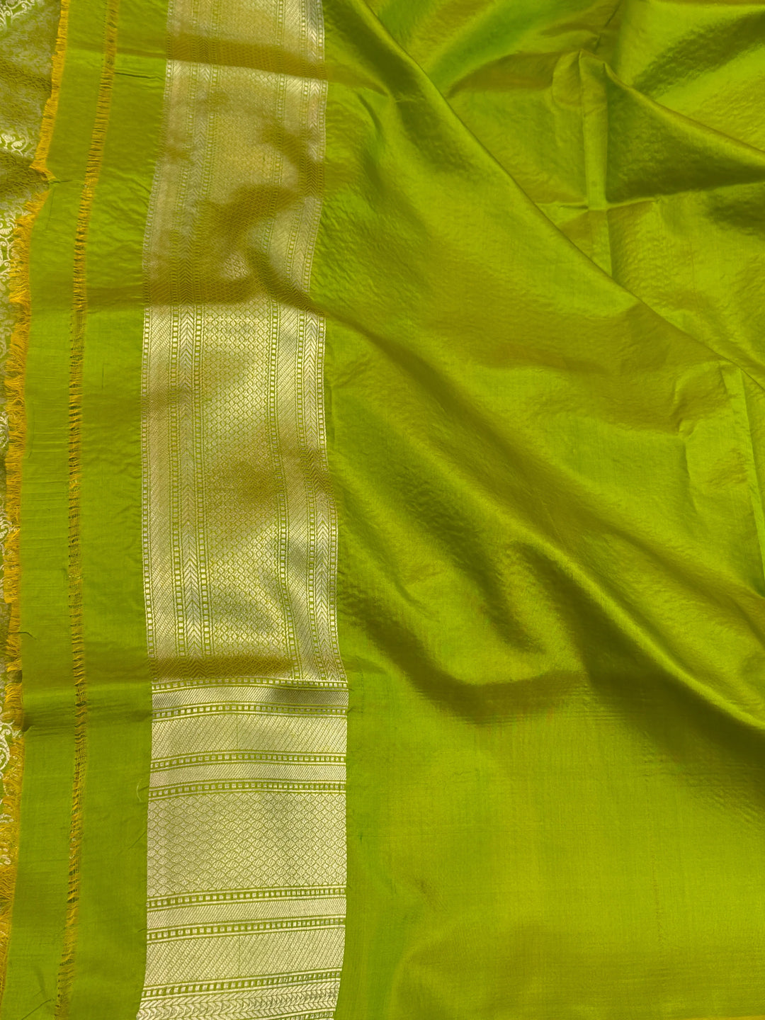 Pirate Green Banarasi Handloom Katan Silk Saree