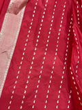 Red Pure Banarasi Handloom Katan Silk Saree